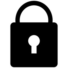 lock vector icon symbol logo clipart isolated. vector illustration. vector illustration isolated on white background.