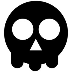 skull vector icon symbol logo clipart isolated. vector illustration. vector illustration isolated on white background.