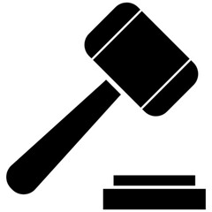 gavel hammer vector icon symbol logo clipart isolated. vector illustration. vector illustration isolated on white background.