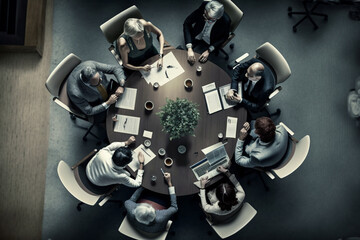 Naklejka premium Business meeting in process