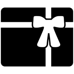 gift box vector icon symbol logo clipart isolated. vector illustration. vector illustration isolated on white background.