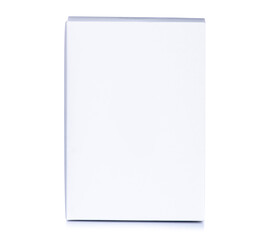 White box pack on white background isolation