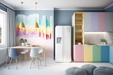 Joyful Design Interior Design Kitchen - AI Generated