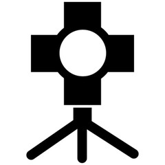 studio light vector, icon, symbol, logo, clipart, isolated. vector illustration. vector illustration isolated on white background.