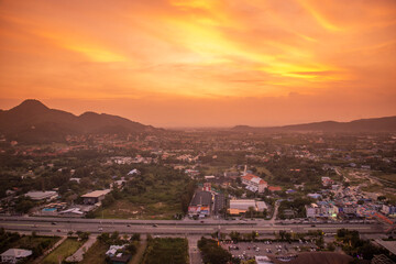 Fototapeta premium THAILAND PRACHUAP HUA HIN ROOFTOP BAR