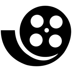 movie tape vector, icon, symbol, logo, clipart, isolated. vector illustration. vector illustration isolated on white background.