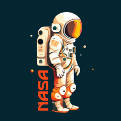 Astronaut i need more space vector t-shirt design
