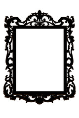 calligraphic ornamental  black frame 