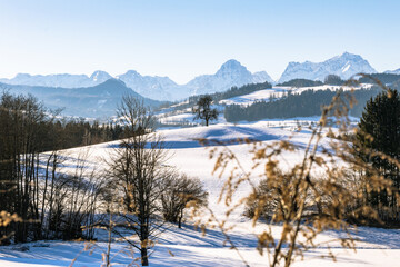 Totes Gebirge in sunny winterlandscape, Upperaustria