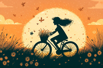 Twilight Ride Through the Flowers, Generative AI