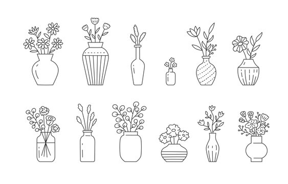 Flowers Vase Line Art Images – Browse 28,789 Stock Photos, Vectors, and  Video | Adobe Stock