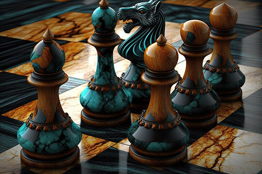 Blue Chess Board Glare Coins Abstraction HD Blue Wallpapers