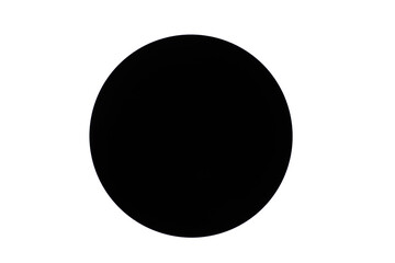 abstract geometric black circle isolated on white background