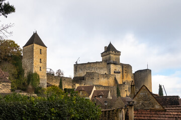 Fototapeta na wymiar Chateau de Castelnaud la Chapelle, Perigord Noir in Dordogne, France.
