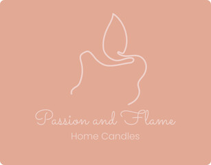 corporate identity for candle packaging