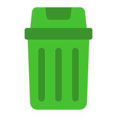 Trash Bin Flat Icon