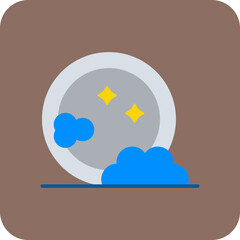 Dish Washing Multicolor Round Corner Flat Icon