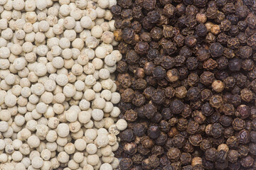 Black and White Whole Peppercorns