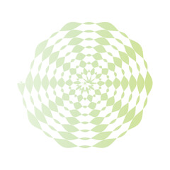 Pastel gradient decorative wavy spiral. Vector illustration.