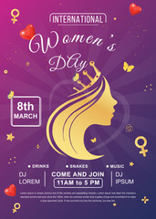 International Women's Day Flyer Design Layout