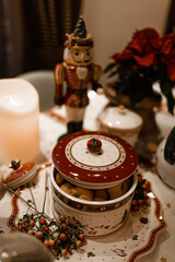 Christmas decoration for home and restaurant tree nutcracker winter new year holidays 