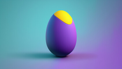 Fototapeta premium Time for chocolate Easter eggs, happy Easter