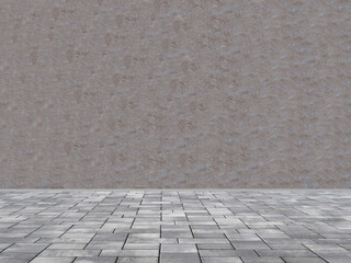 Fototapeta premium Grauer Raum