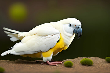 a beautiful macaw parrot is sitting on a branch