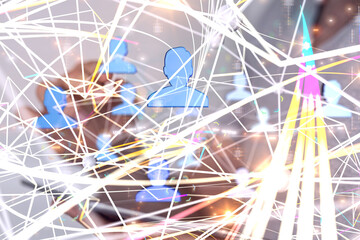 Business intelligence analyst dashboard on virtual