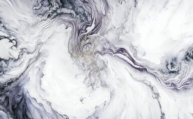 Abstract silver marble background. Generative AI technology.
