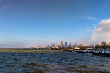 Winter at Edgewater Park in Cleveland, Ohio