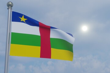 National Flag in the Sun - Central African Republic