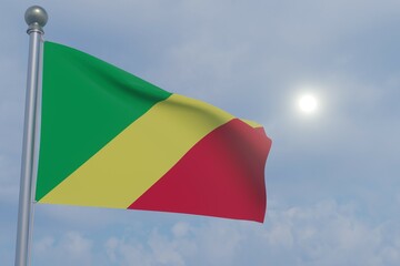 National Flag in the Sun - Republic of the Congo