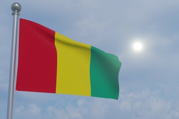 National Flag in the Sun - Guinea
