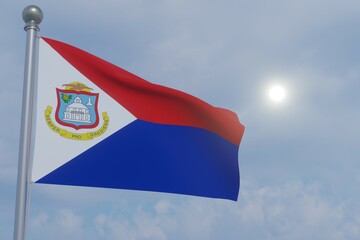National Flag in the Sun - Sint Maarten