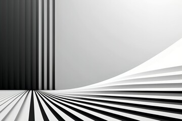 Black and white abstract lines background