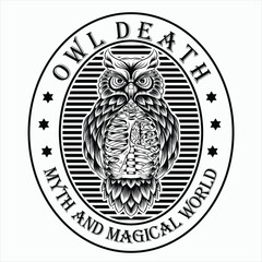 Owl death logo