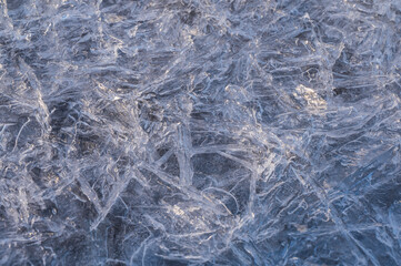 Fototapeta na wymiar Close up of ice. Finland