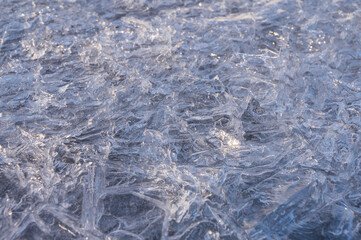 Close up of ice. Finland