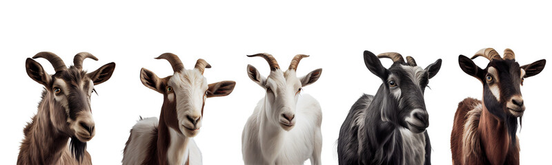 Goats on the png background