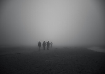 walking in the fog