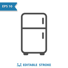 Fridge Icon. Freezer, Refrigerator, Kitchen