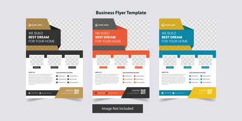 House property  real estate business flyer design template