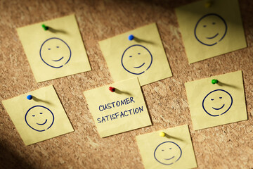 Customer satisfaction feedback concept