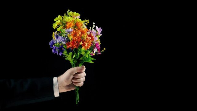 Magic Trick Flowers Appear With Flash And Sparks