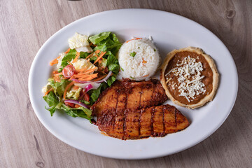 Healthy spicy fish fillet