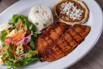 Healthy spicy fish fillet