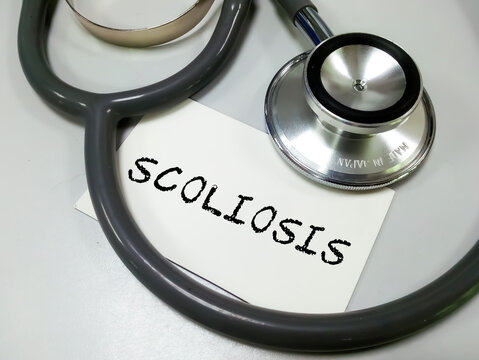Scoliosis, medical and healthcare conceptual image.