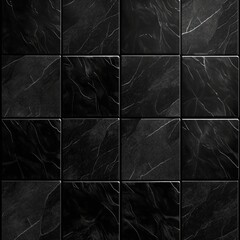 Black marble texture and background for design pattern artwork. AI generated