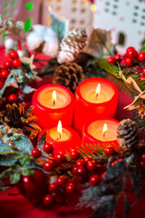 advent wreath, four candles, fourth week of advent
